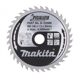 Makita Zāģripa 136x20x1,5mm...